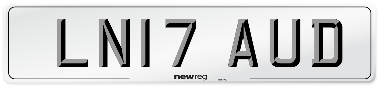 LN17 AUD Number Plate from New Reg